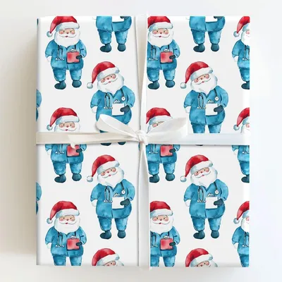 St. Nick's Quick Fix - Gift Wrap for Christmas, Holidays Wrapping Paper, Christmas Wrapping Paper