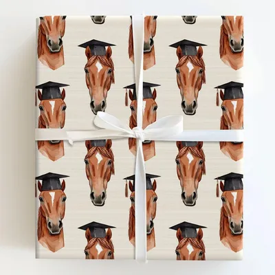 Missouri Fox Trotter Graduate - Gift Wrap for Christmas, Holidays Wrapping Paper, Christmas Wrapping Paper