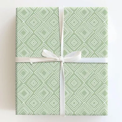 Cucumber Cubes - Gift Wrap for Christmas, Holidays Wrapping Paper, Christmas Wrapping Paper