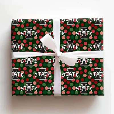 Iowa State Christmas Dots - Gift Wrap for Christmas, Holidays Wrapping Paper, Christmas Wrapping Paper