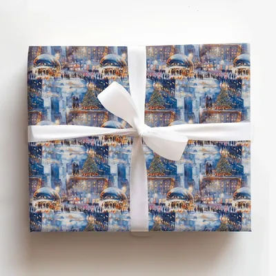 Jingle At the Gate - Gift Wrap for Christmas, Holidays Wrapping Paper, Christmas Wrapping Paper