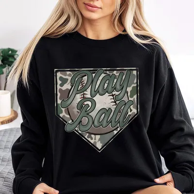 Baseball Camo Sweatshirt,Trendy Camo Baseball Boy,Camo Girl,Vintage Camo Youth Sweatshirt,Trending Sweatshirt,Kid Clothes,Family Sweatshirt,Summer Outfit,Gift