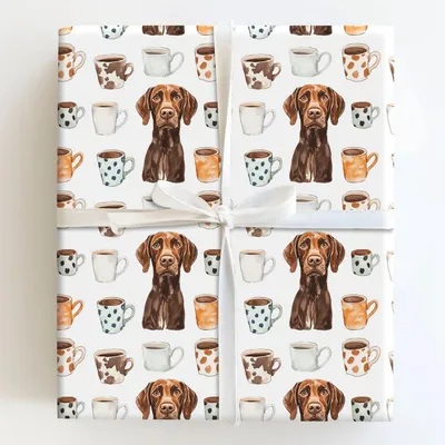 Coffee Day with the GSP - Gift Wrap for Christmas, Holidays Wrapping Paper, Christmas Wrapping Paper