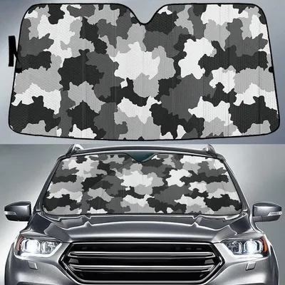 Hydro Dipping Film Shaped Camo Pattern Printed Car Sun Shades Cover Auto Windshield PrintSyde