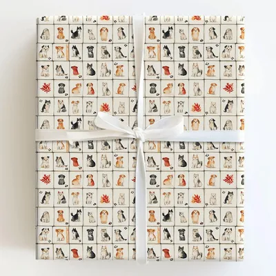 Dog House Rules - Gift Wrap for Christmas, Holidays Wrapping Paper, Christmas Wrapping Paper