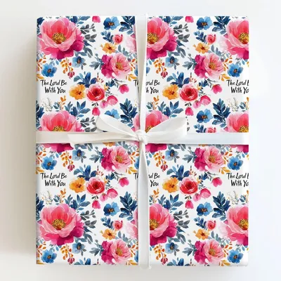 Second Thessalonians 3 - Gift Wrap for Christmas, Holidays Wrapping Paper, Christmas Wrapping Paper