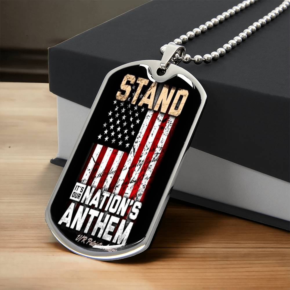 National Anthem 🇺🇸 - Army Tag Necklace, Dog Tag