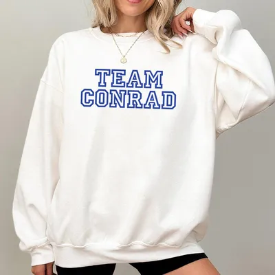 Team Conrad Oversized Women S Graphic Sweatshirt Fashionable Women S Top Womenswear Crewneck Oversized The Summer I Turned