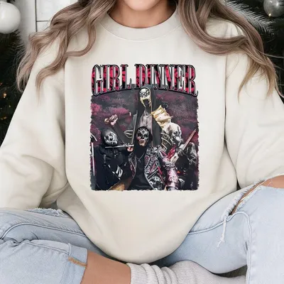 Sleep Token Sweatshirt Girl Dinner Meme Meets Rock Band Style Vessel Ii Graphic Alt Music Sweatshirt For Fans