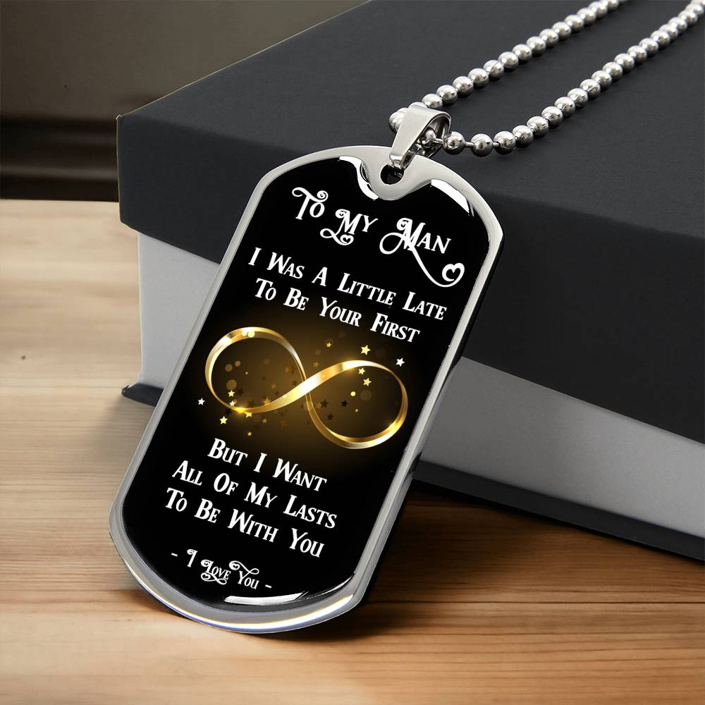 Dad We Love You - Father's Day Men's Necklace Birthday Gift Jewelry For Father Dad Pendant Necklace - Army Tag Necklace, Dog Tag