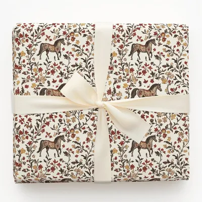 Equestrian Elegance - Gift Wrap for Christmas, Holidays Wrapping Paper, Christmas Wrapping Paper