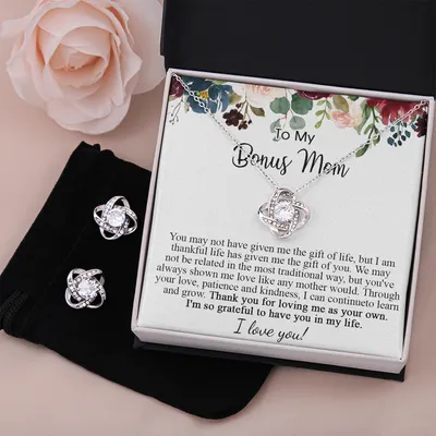 To My Bonus Mom Necklace, Stepmom Birthday Gift, Step Mother Jewelry Gift, Mother's Day Gift For Stepmom