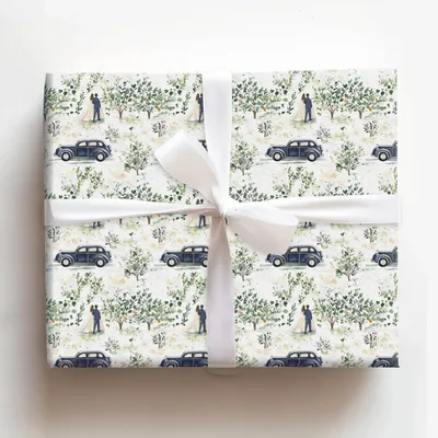 Leaving in Love - Gift Wrap for Christmas, Holidays Wrapping Paper, Christmas Wrapping Paper