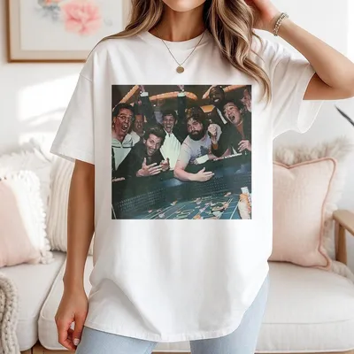 Poker Night Party T-Shirt Funny Vegas Hangover Inspired T-Shirt Retro Streetwear Gift For Guys Bachelor Trip Graphic Top