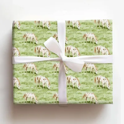 Appaloosa Glow - Gift Wrap for Christmas, Holidays Wrapping Paper, Christmas Wrapping Paper
