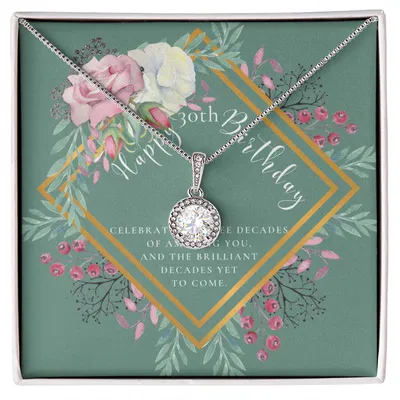 30th Birthday Gifts For Women, Necklace For Her, 3 Decade Jewelry, 30 Years Old, 30th Birthday Gift Necklace, Jewelry Gift For Her, Daughter Birthday Gift From Mom, Jewelry Gift For Daughter, To My Daughter Necklace