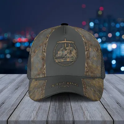 Baseball Cap Trucking John, Custom Trucker Workwear Hat Baseball Cap