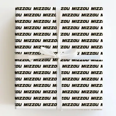 Repeating Mizzou - Gift Wrap for Christmas, Holidays Wrapping Paper, Christmas Wrapping Paper