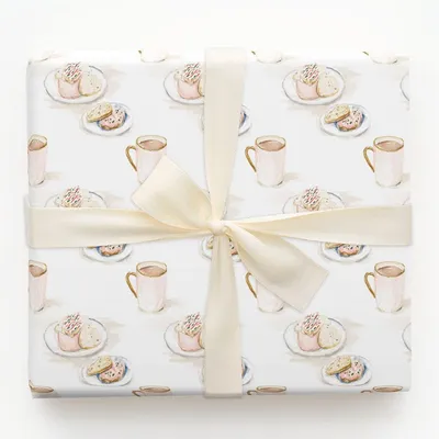 Cozy Cup - Gift Wrap for Christmas, Holidays Wrapping Paper, Christmas Wrapping Paper