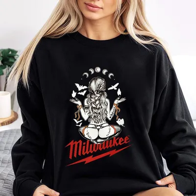 Milwaukee Unisex Sweatshirt ,Sweatshirt, Halloween Killer Character Graphic Cotton Sweatshirt, For Men & Women , Sizes S-4xl, Casual Streetwear Top