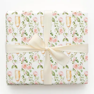 Bubbly Love for Mom - Gift Wrap for Christmas, Holidays Wrapping Paper, Christmas Wrapping Paper