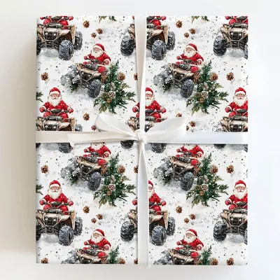 Santa's Reindeer Replacement - Gift Wrap for Christmas, Holidays Wrapping Paper, Christmas Wrapping Paper