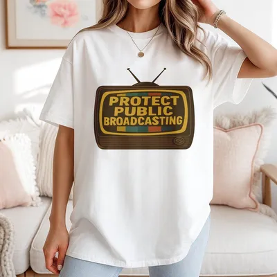 Protect Public Broadcasting T-Shirt Support Pbs Npr T-Shirt Fund Educational Media T-Shirt Pro Public Media T-Shirt