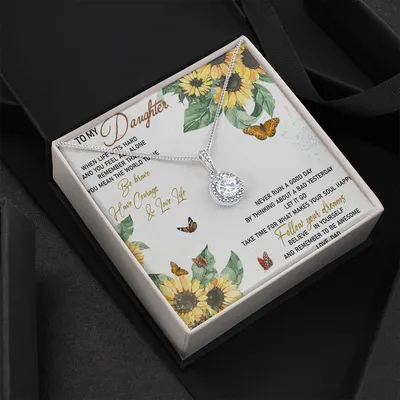 To My Daughter Necklace From Mom - Grown Up Daughter Gift From Mom - Gift For Daughter From Mom - Daughters Birthday Gift - Mom To Daughter Necklace, Meaningful Necklace For Daughter - Mother To Daughter Birthday Gift