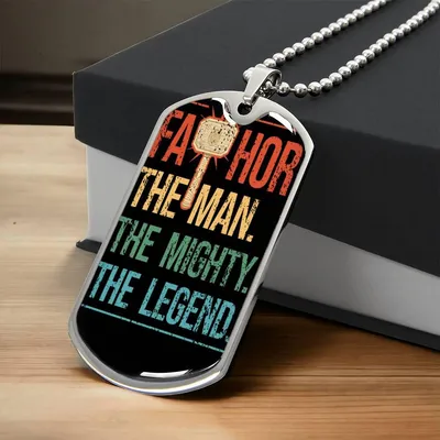 Luxury Dog Tag For Superhero Dad´S I Father´S Day Gift I Dad To Be Gift - Army Tag Necklace, Dog Tag