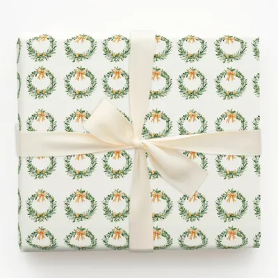 Merry Orange - Gift Wrap for Christmas, Holidays Wrapping Paper, Christmas Wrapping Paper