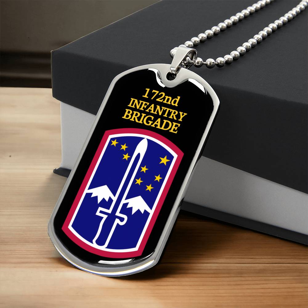 Awesome Dog Tag For 172Nd Infantry Brigade - Army Tag Necklace, Dog Tag