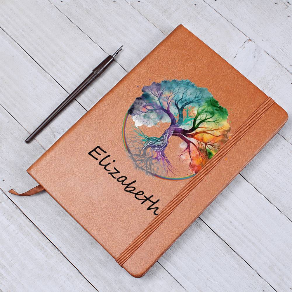 Tree Of Life Notebook With Name - Swap- Etsy - Graphic Journal