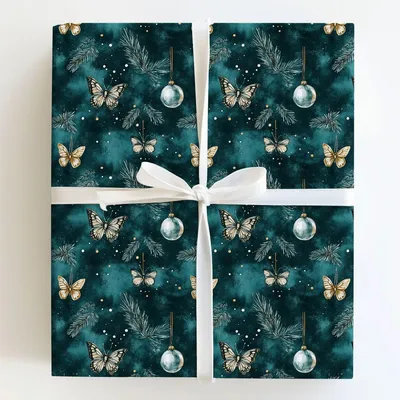 Monarch Trim - Gift Wrap for Christmas, Holidays Wrapping Paper, Christmas Wrapping Paper