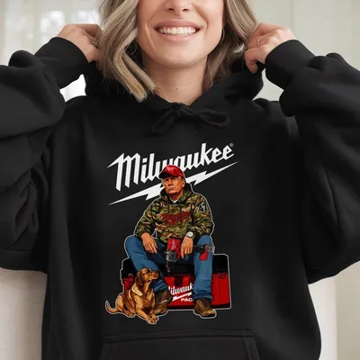 Milwaukeee Trump Camo Hoodie, Cotton Unisex Hoodie, Trending Hoodie For Men And Women, Soft Cotton, Gift For Him Or Her Graphic Hoodie