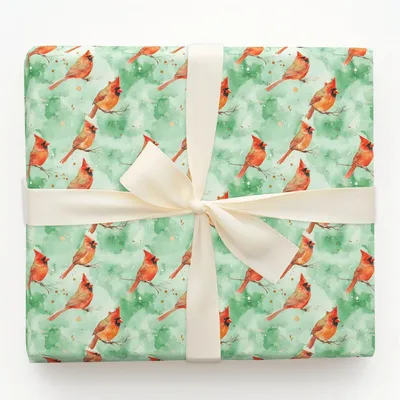 Plume and Grow - Gift Wrap for Christmas, Holidays Wrapping Paper, Christmas Wrapping Paper