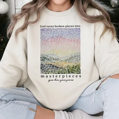 Christian Sweatshirt, Religious Gift Jesus Sweatshirt, Christian Apparel Sweatshirt Baptism, Gift For Men Woman. Comfort