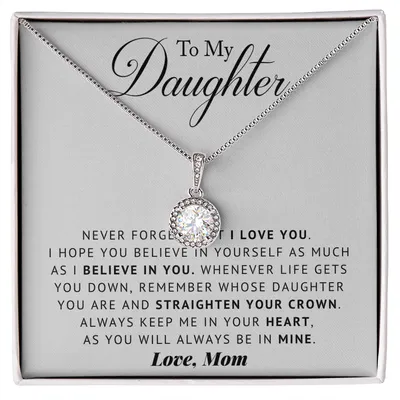 To My Daughter - Believe In You, Daughter Gift From Mom, Anniversary, Lovingly Mom, Birthday Gift Daughter Graduation Gift, Grown Up Daughter, Daughter Birthday Gift From Mom, Christmas Gift, Mothers Day Gifts, Graduation Gift