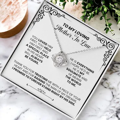 Loving Mother-In-Law - The Love Knot Necklace Love Knot Necklace