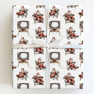Jolly Joystick - Gift Wrap for Christmas, Holidays Wrapping Paper, Christmas Wrapping Paper
