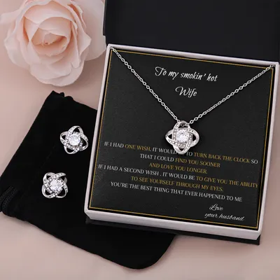Love Knot Earring & Necklace Set