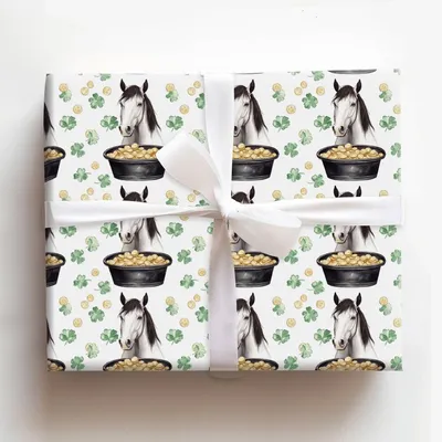Golden with the Shire - Gift Wrap for Christmas, Holidays Wrapping Paper, Christmas Wrapping Paper