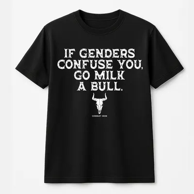 If Genders Confuse You Men'S T-Shirt, Cowboy Lifestyle Clothing, Vintage Cowboy T-Shirt, Funny T-Shirt For Men, Casual Top Classic