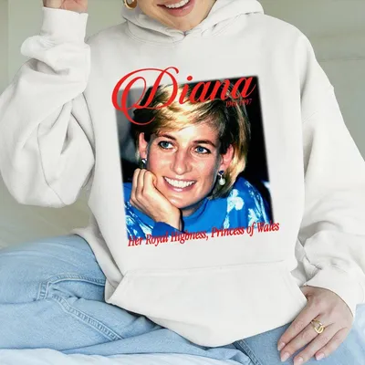 Princess Diana Moby Thrift Hoodie Mom Teeshirt Cotton