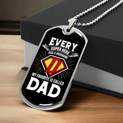 Every Super Hero Has A Nickname - Army Tag Necklace, Dog Tag