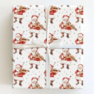 Merry Strings - Gift Wrap for Christmas, Holidays Wrapping Paper, Christmas Wrapping Paper