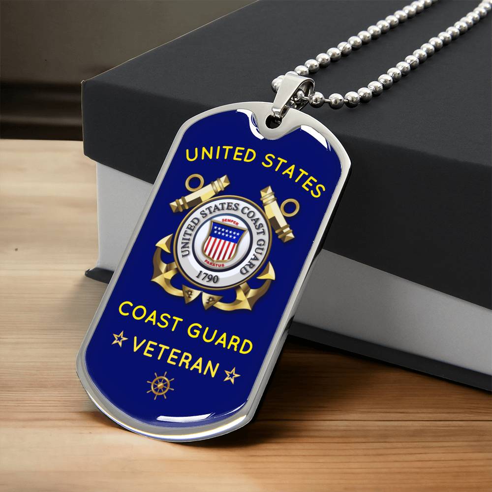 Uscg Dog Tag - Army Tag Necklace, Dog Tag