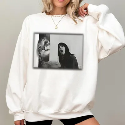 The Shining Vintage Sweatshirt Cat Scream Sweatshirt Meme Cringe Funny Dumb Sweatshirt Unisex Movie Sweatshirt Menswear Womenswear Streetwear