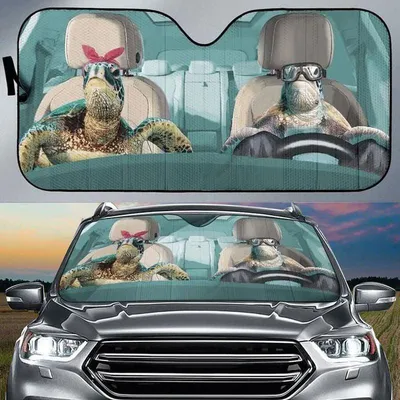 Sea Turtle Car Sunshade For Summer, Best Car Sun Shade