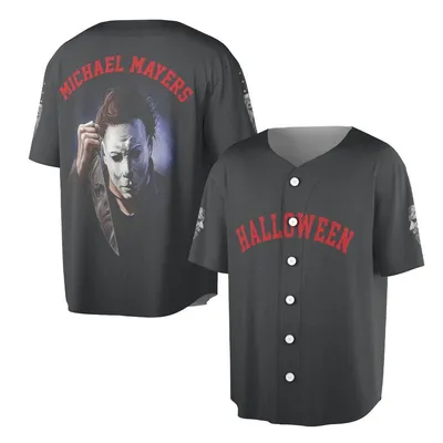Michael Myers 'Halloween' Baseball Jersey Baseball Jersey, Classic Horror Movie Slasher, Scary Baseball Jersey, Spooky Fan Gift