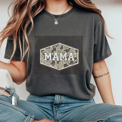 Camo Mama T-Shirt Old Camo Mama T-Shirt Camouflage Mama Coma Mama Mama Duck New Mom T-Shirt Gift For Mom